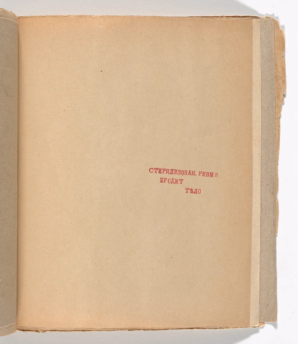 Folio 17 from Zaumnaia gniga (Transrational Boog) by Olga Rozanova, illustrated book, 1915