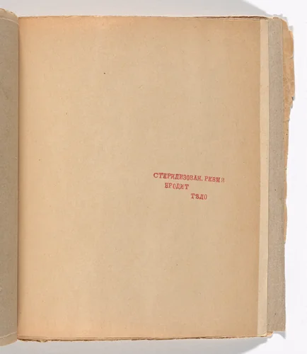 Folio 17 from Zaumnaia gniga (Transrational Boog) by Olga Rozanova, illustrated book, 1915