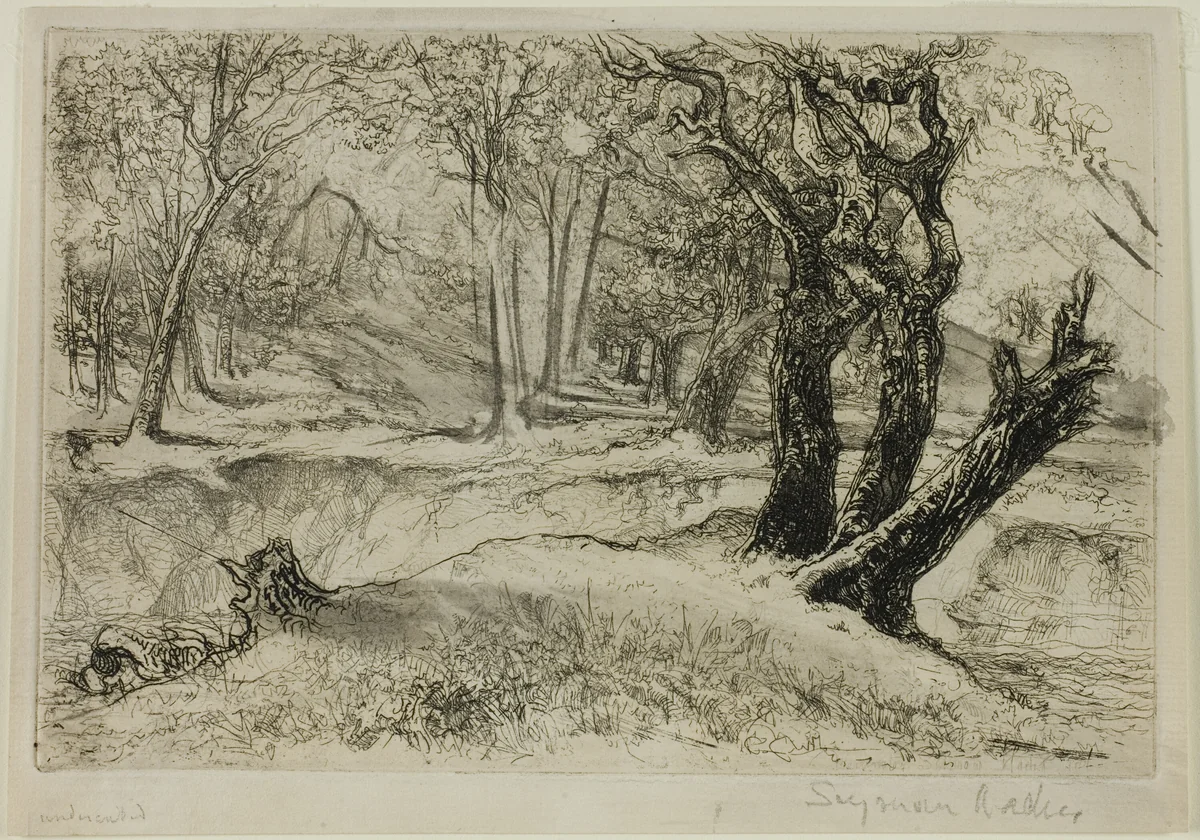 The Three Sisters by Francis Seymour-Haden, print, 1863-1873