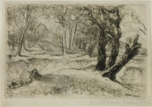 The Three Sisters by Francis Seymour-Haden, print, 1863-1873