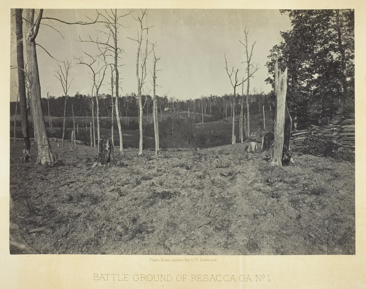 Battle Ground of Resacca, GA, No. 1 by George Barnard, photograph, 1866