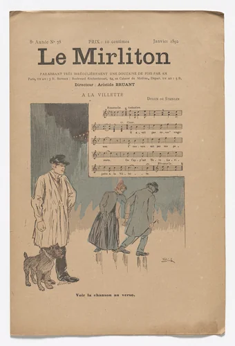 Le Mirliton, no. 78 by Théophile-Alexandre Steinlen, periodical, 1892