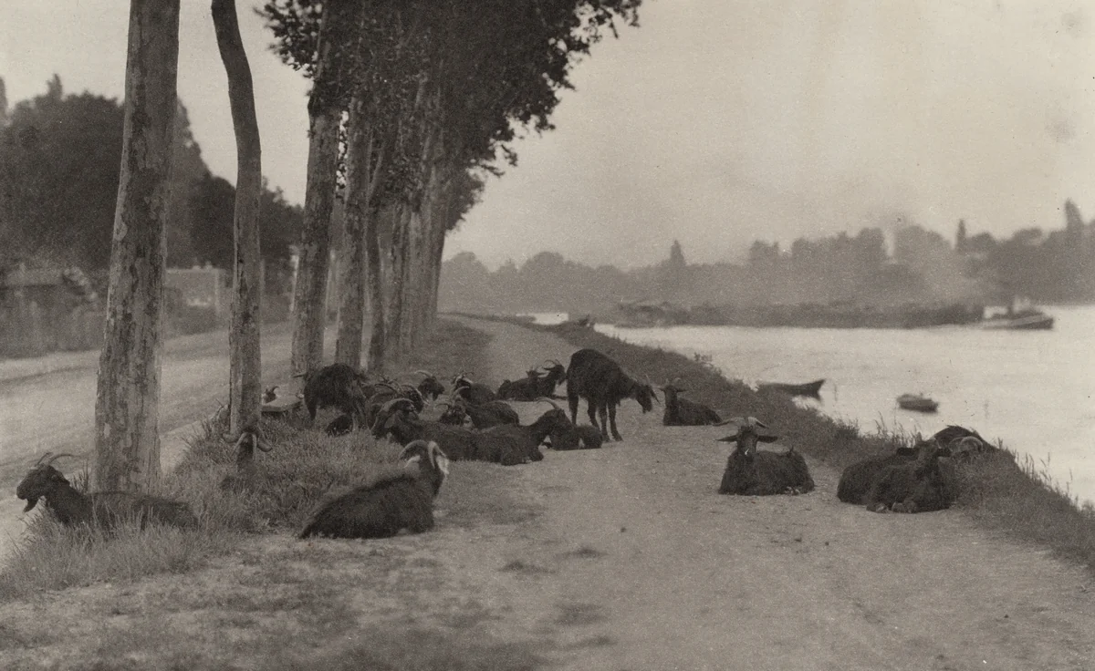 On the Seine—Near Paris by Alfred Stieglitz, photograph, 1894