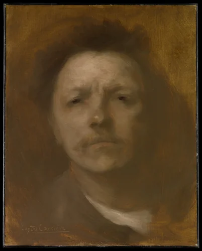 Self-Portrait by Eugène Carrière, painting, 1888-1898