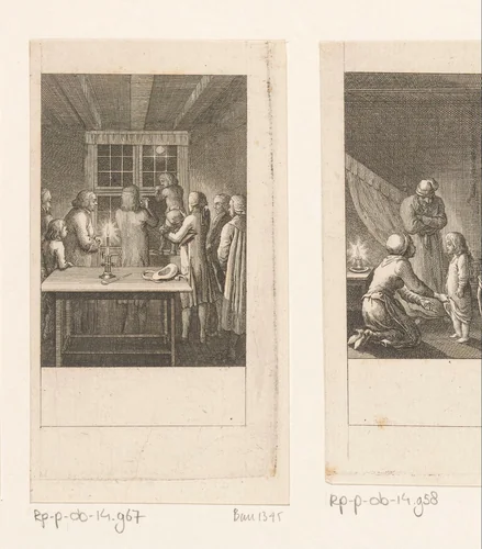 De maandokter by Daniel Nikolaus Chodowiecki, print, 1788