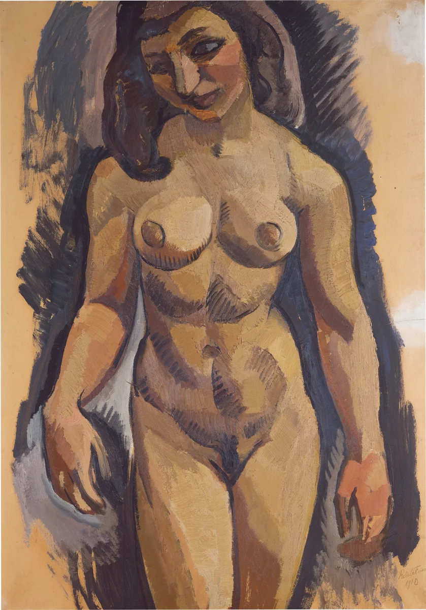 Nude by Roger de La Fresnaye, painting, 1910