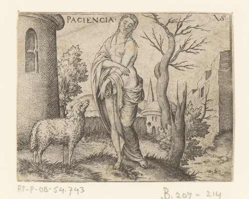 Geduld (Patientia) by Unknown, print, 1524-1562