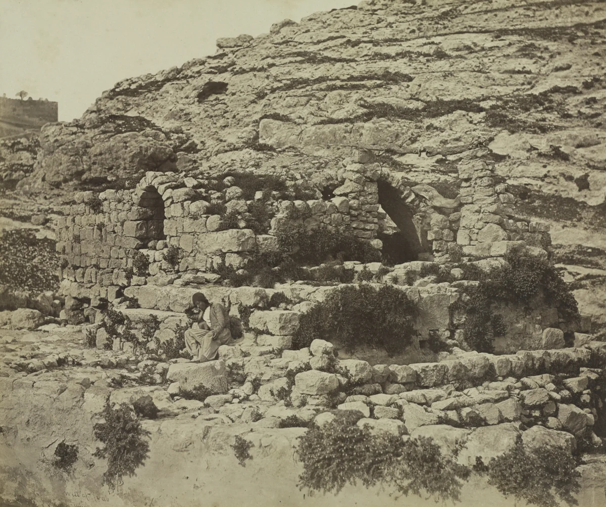 Well of Joab, Jerusalem by James Robertson, photograph, 1857