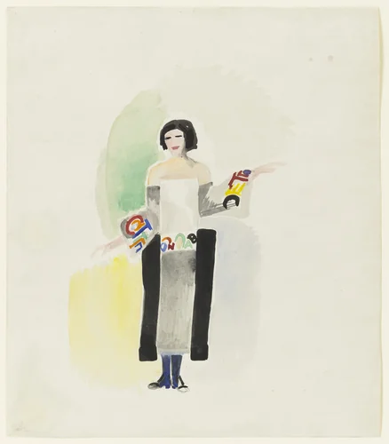 Robe Poeme No. 1328 by Sonia Delaunay, drawing, 1923
