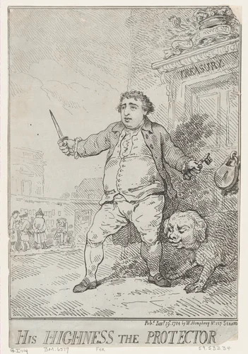 His Highness The Protector by Thomas Rowlandson, print, 1784