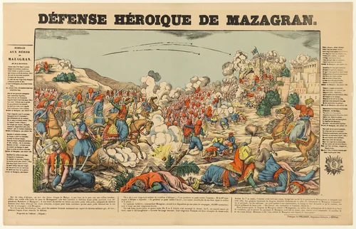 Heroic Defense of Mazagran by Unknown Artist, print, 1801-1900