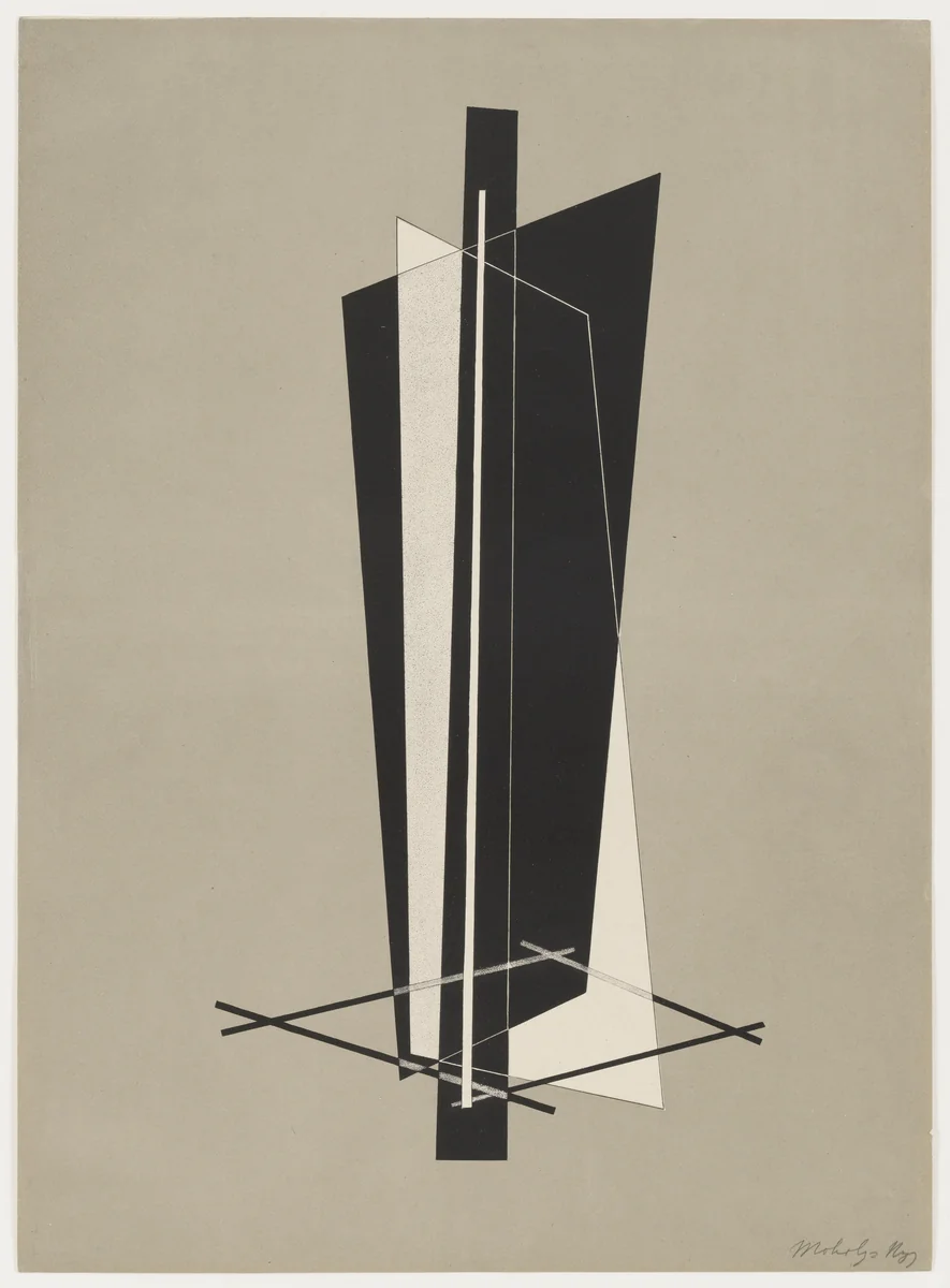Untitled from Konstruktionen. Kestnermappe 6 (Constructions. Kestner Portfolio 6) by László Moholy-Nagy, print, 1923