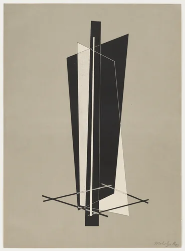 Untitled from Konstruktionen. Kestnermappe 6 (Constructions. Kestner Portfolio 6) by László Moholy-Nagy, print, 1923