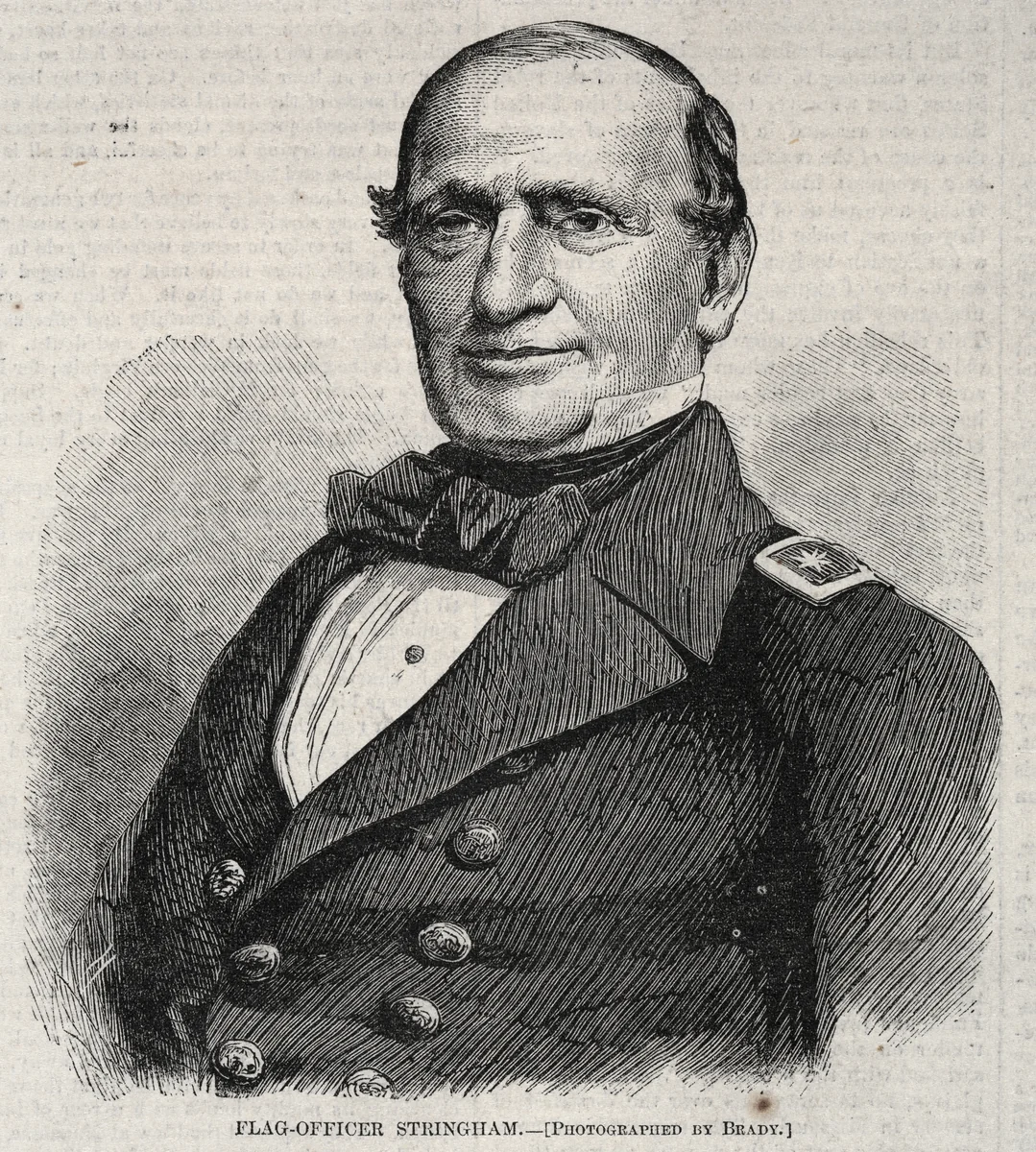 Flag Officer Stringham by Winslow Homer, print, 1861