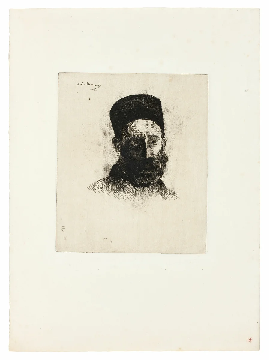 M. Manet (The Artist's Father) II by Édouard Manet, print, 1861