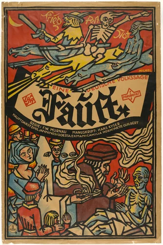 Poster for Faust by Karl Michel, design, 1926