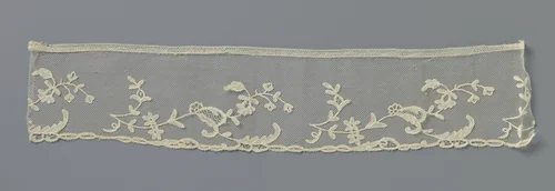 Strook applicatiekant met mimosatakjes by anonymous, other, 1890-1909