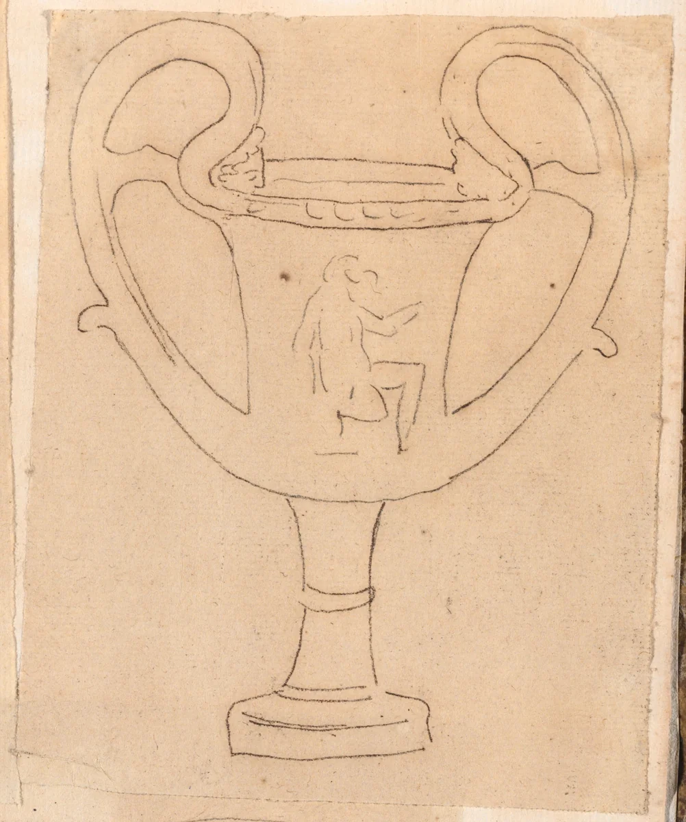 Greek Vase by Jacques-Louis David, drawing, 1775-1780