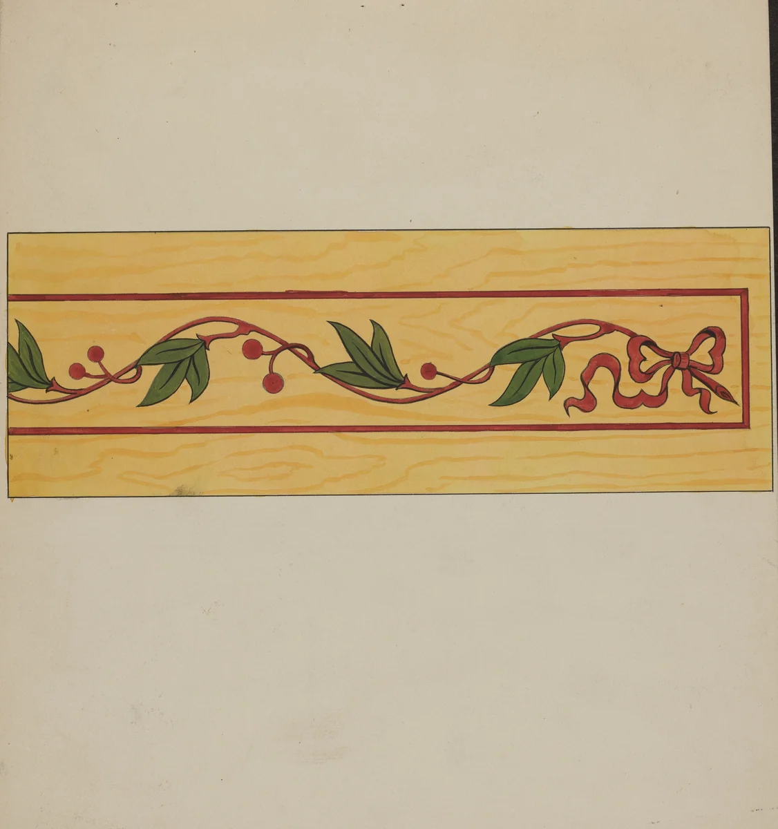 Decorative Panel from Rail Car Interior by Wellington Blewett, index of american design, 1936
