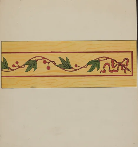 Decorative Panel from Rail Car Interior by Wellington Blewett, index of american design, 1936