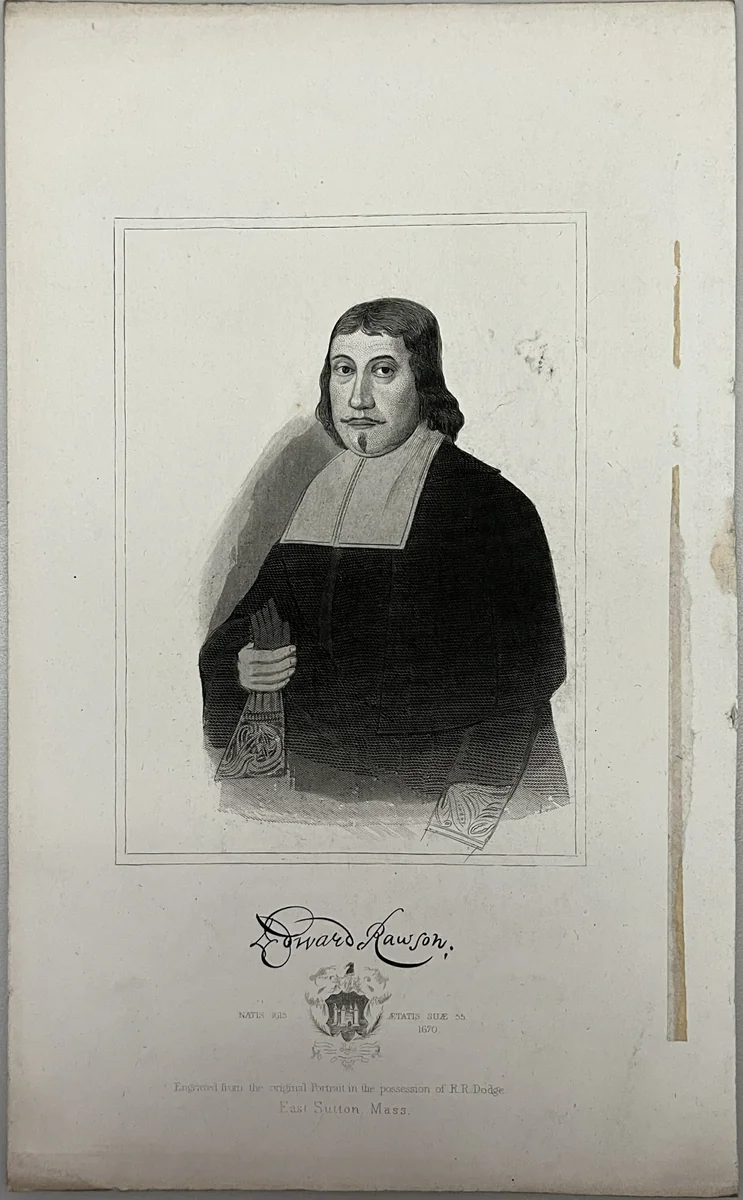 Edward Rawson by Freake-Gibbs Painter, other, 1800-1899