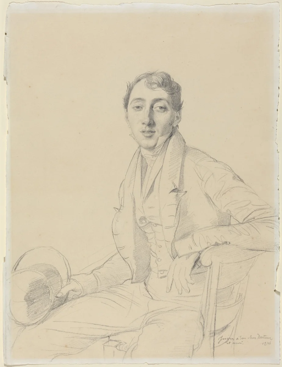 Dr. Louis Martinet by Jean-Auguste-Dominique Ingres, drawing, 1826