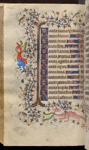 Hours of Charles the Noble, King of Navarre (1361-1425): fol. 123v, Text by Master of the Brussels Initials and Associates, book, 1400-1410