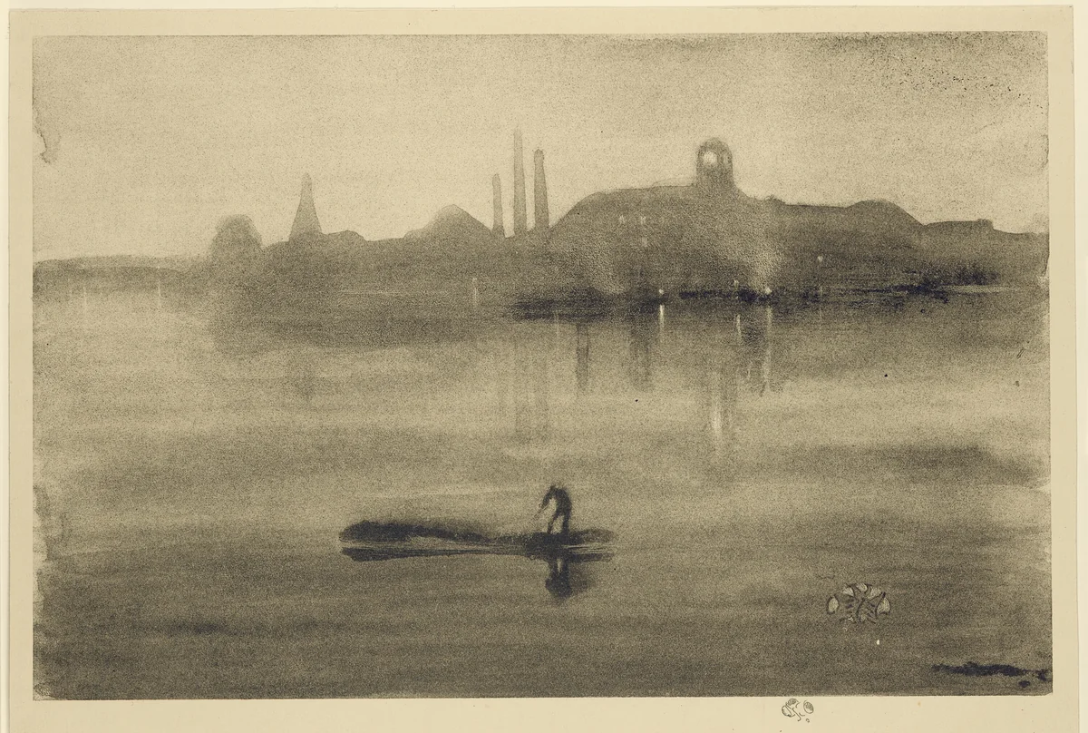 Nocturne by James McNeill Whistler, print, 1878