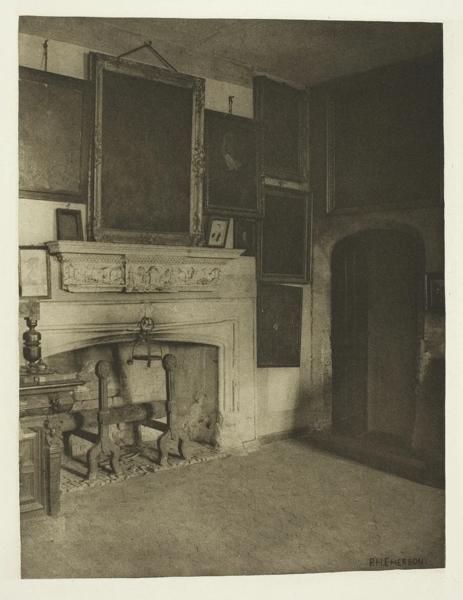 The Conspirator's Room, Old Rye House by Peter Henry Emerson, print, 1880-1888