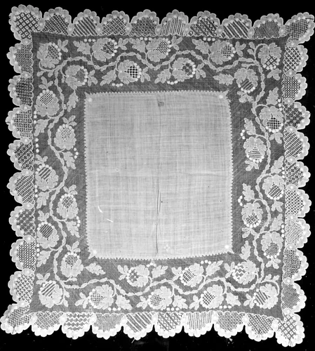 Handkerchief by Spain, textile, 1801-1900