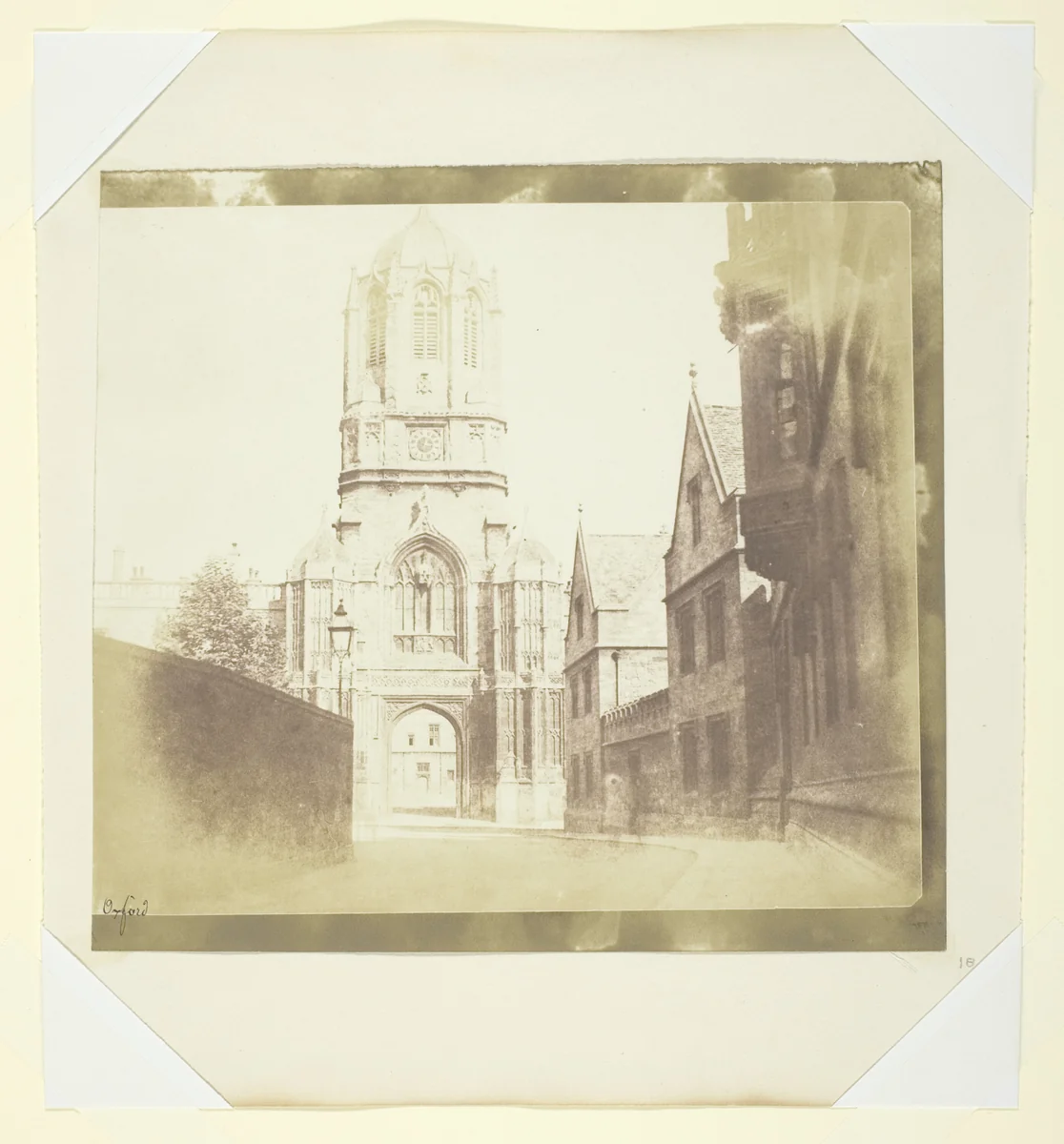 Gate of Christchurch, Oxford by William Henry Fox Talbot, photograph, 1839-1844
