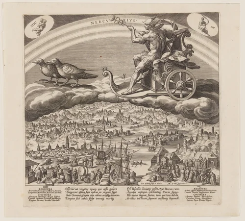 Mercurius, from The Seven Planets by Jan Sadeler I, print, 1585