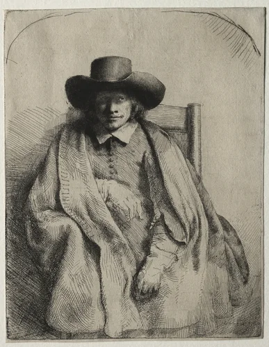 Clement de Jonghe, Printseller by Rembrandt van Rijn, print, 1651