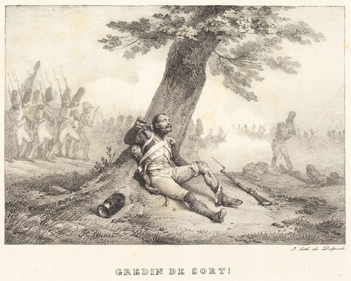 Gredin de Sort!... by Horace Vernet, print, 1789-1863