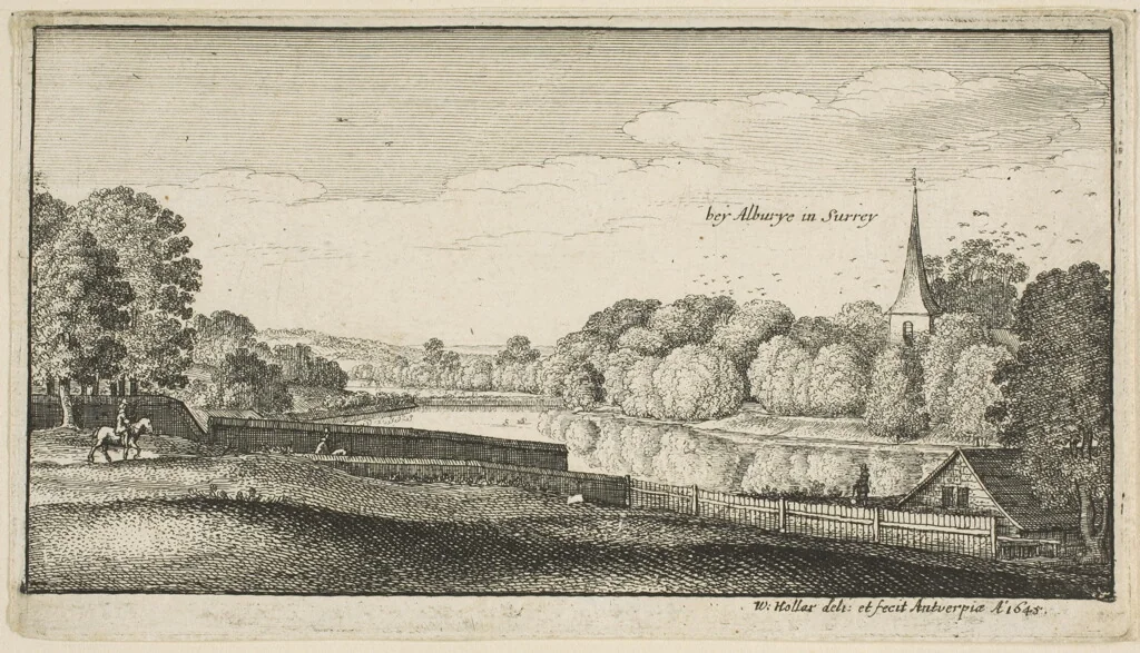 Near Albury by Wenceslaus Hollar, print, 1645