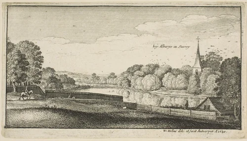 Near Albury by Wenceslaus Hollar, print, 1645