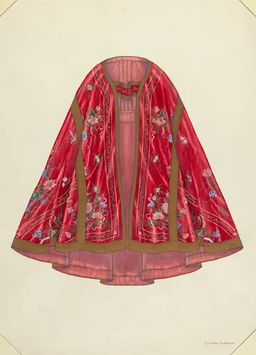 Ecclesiastical Vestment (front view) by Syrena Swanson, index of american design, 1940