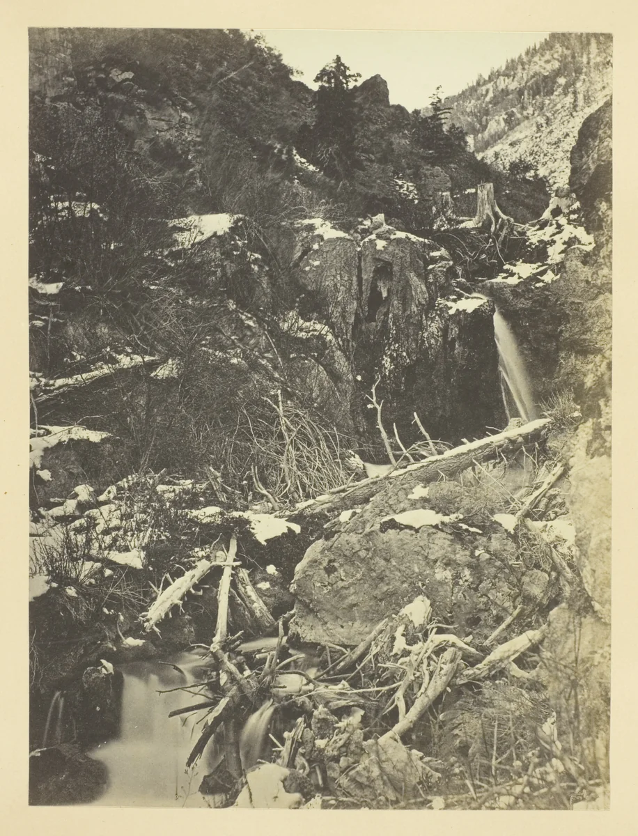 City Creek Canon, Wasatch Mountains, Salt Lake Valley by Andrew J. Russell, photograph, 1868-1869