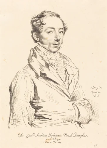 Frederic Sylvester Douglas by Jean-Auguste-Dominique Ingres, print, 1815