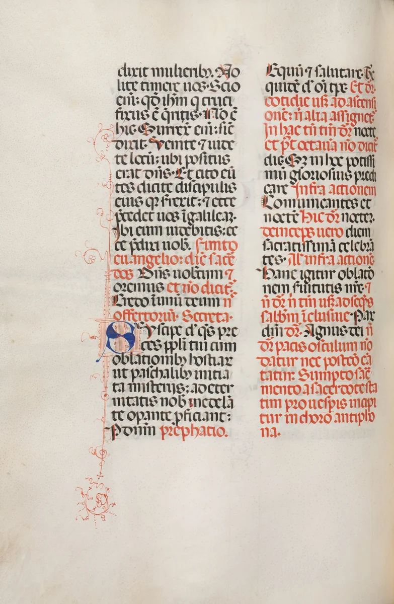 Missale: Fol. 172v: Music for "Alleluia" etc. at beginning of Easter by Bartolommeo Caporali, book, 1469