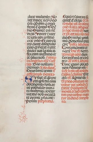 Missale: Fol. 172v: Music for "Alleluia" etc. at beginning of Easter by Bartolommeo Caporali, book, 1469