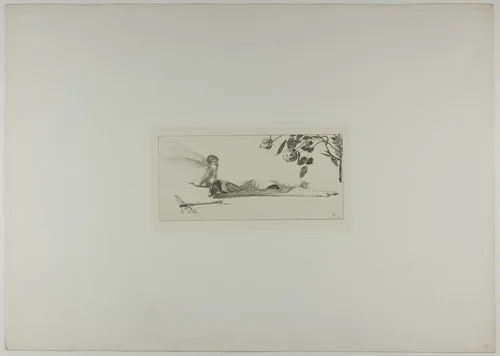 Cupid, plate ten from A Glove by Max Klinger, print, 1881