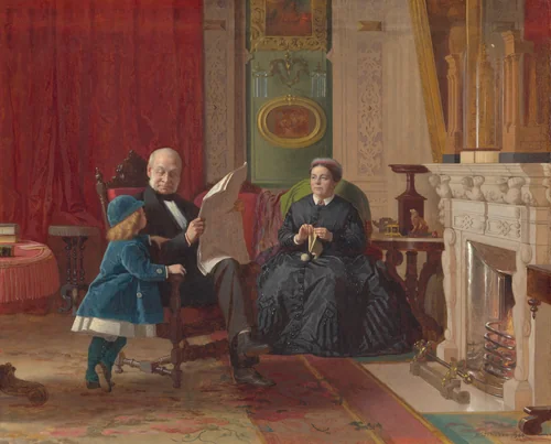 The Brown Family by Eastman Johnson, painting, 1869