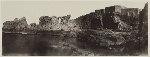 Kaalat el Athlit, Syria, View from the Seaside by Louis de Clercq, photograph, 1859