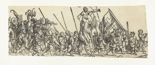 Kinderkruistocht by Monogrammist LIW, print, 1522-1532