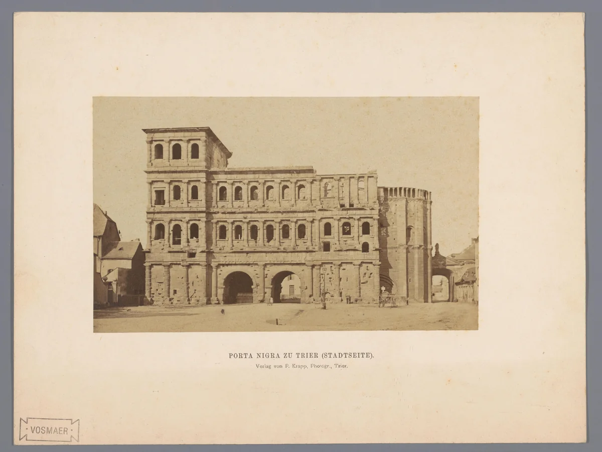 Porta Nigra in Trier by anonymous, photograph, 1870-1890