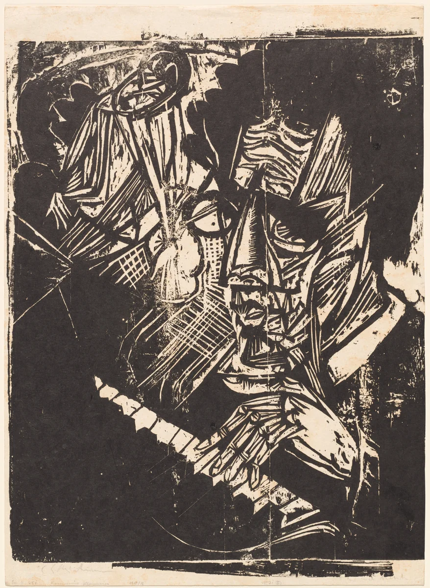 Composer Klemperer by Ernst Ludwig Kirchner, print, 1916