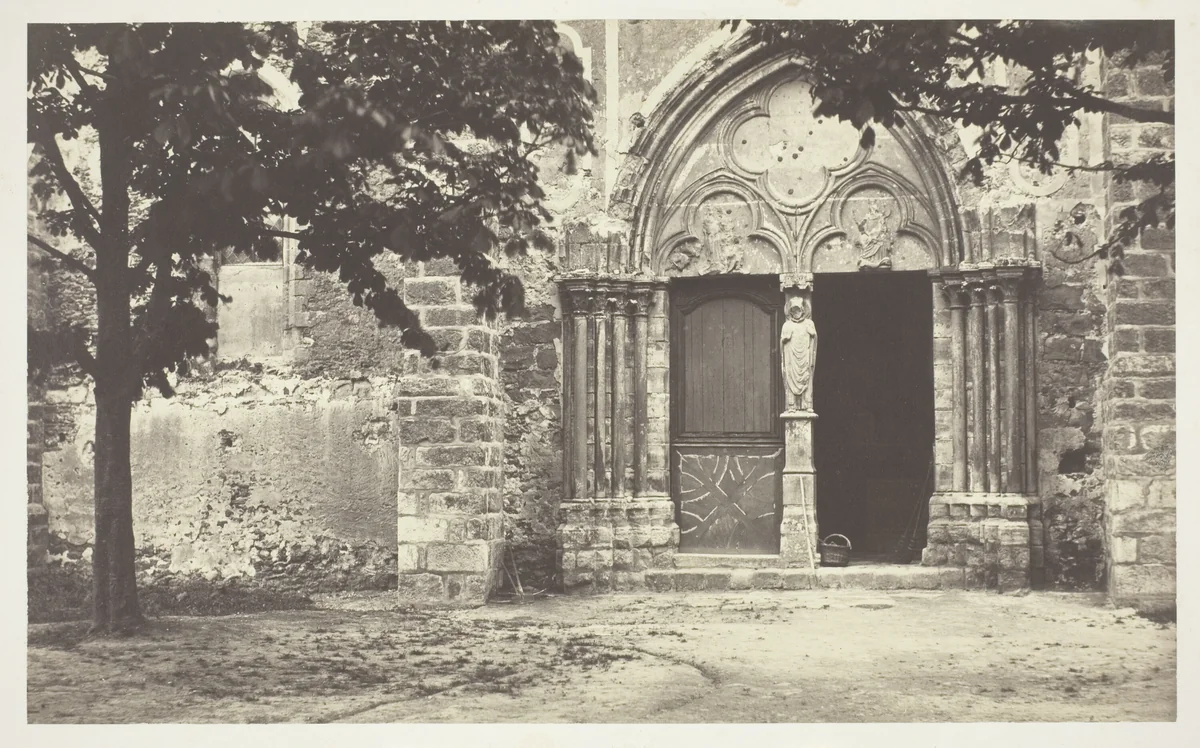 Church of Villeneuve le Comte, Seine-et-Marne (Eglise de Villeneuve le Comte, Seine-et-Marne) by Charles Marville, photograph, 1862