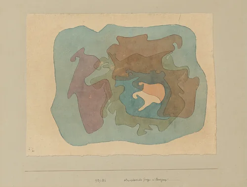 atmosphaerische Gruppe in Bewegung,1929 by Paul Klee, drawing