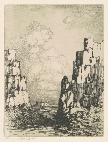 The Little Canyon by George Elbert Burr, print, 1920-1930